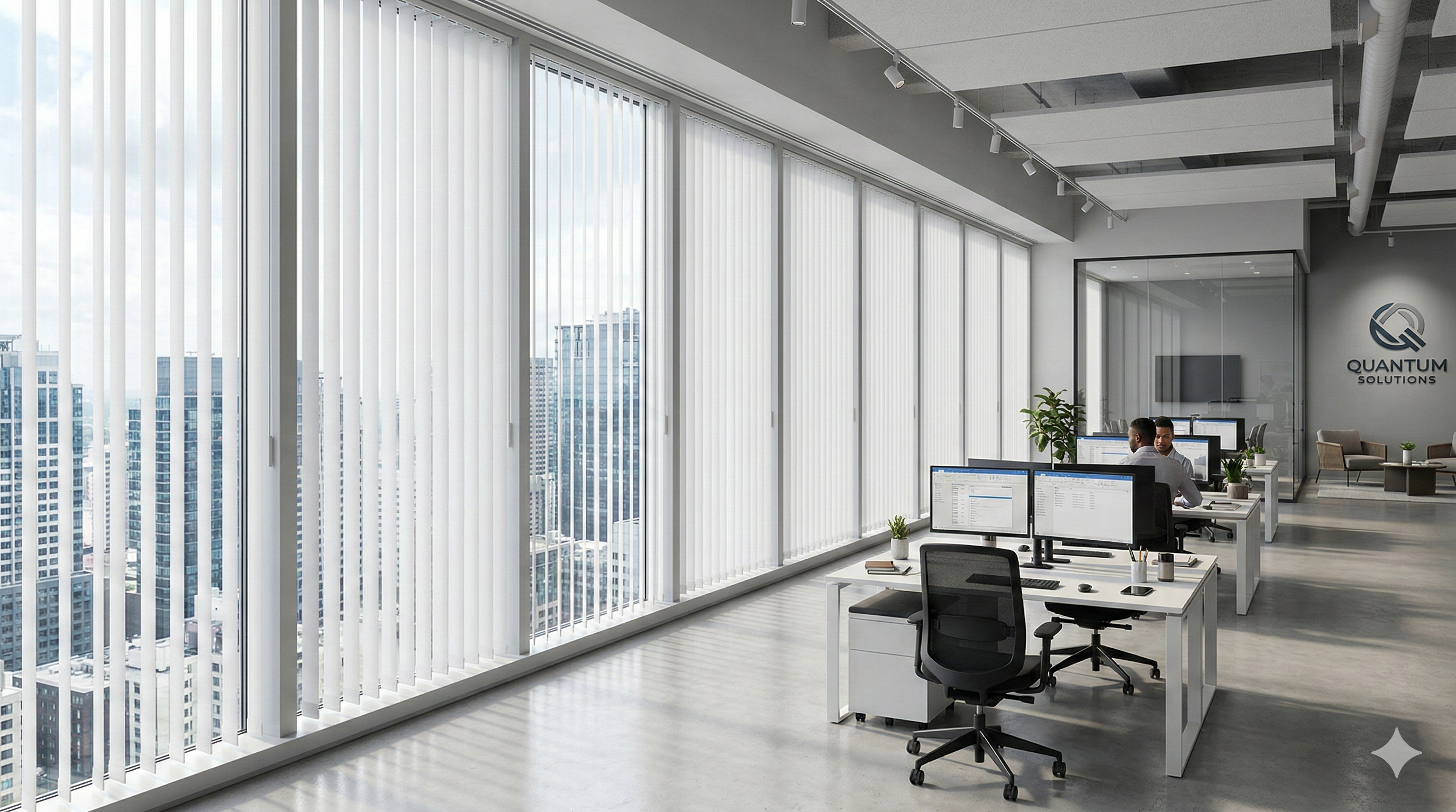 Cortinas Verticales día y noche, versátiles y elegantes para grandes ventanales